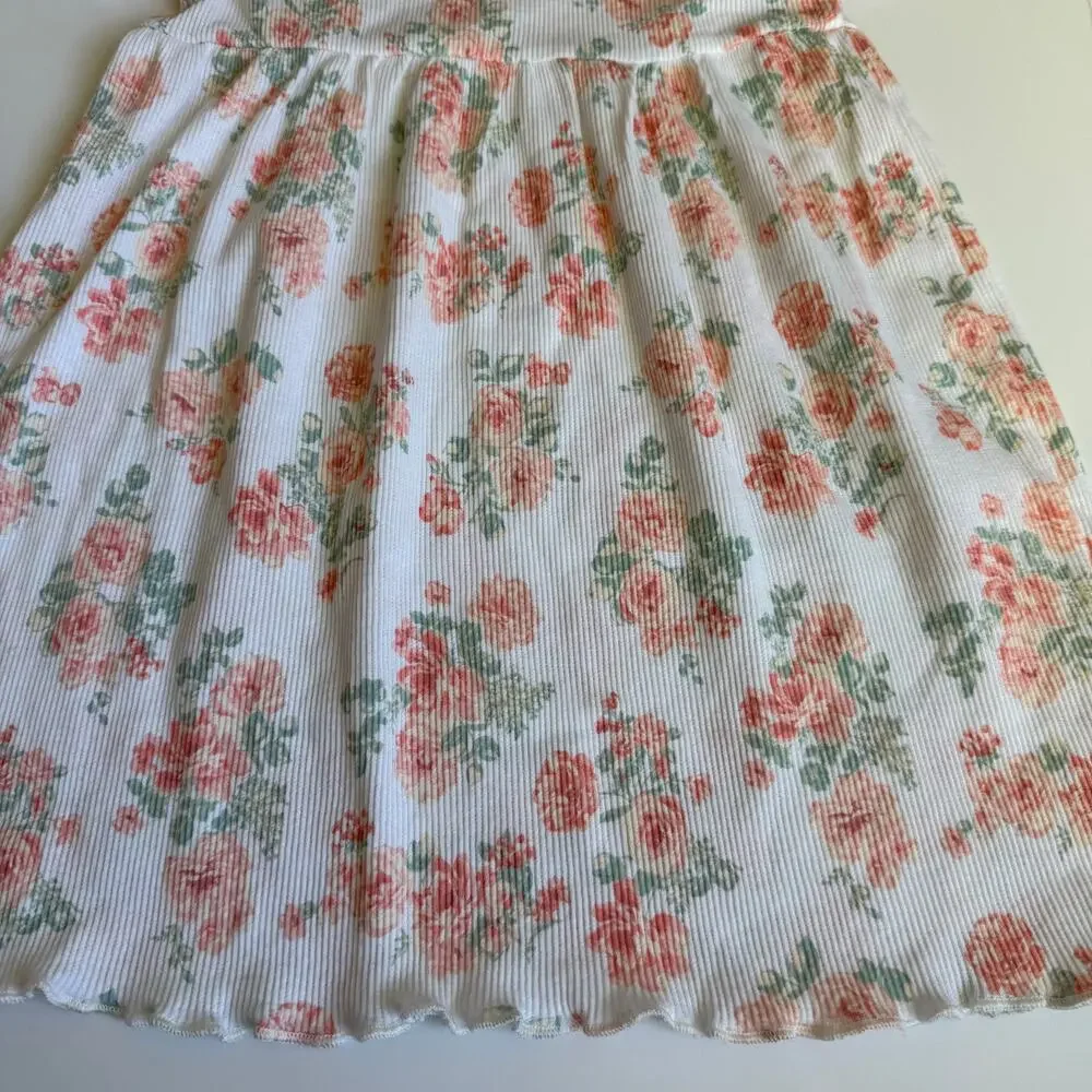 Laura Ashley Girls Ribbed Floral Cotton Dress 4T - Picture 3 of 11